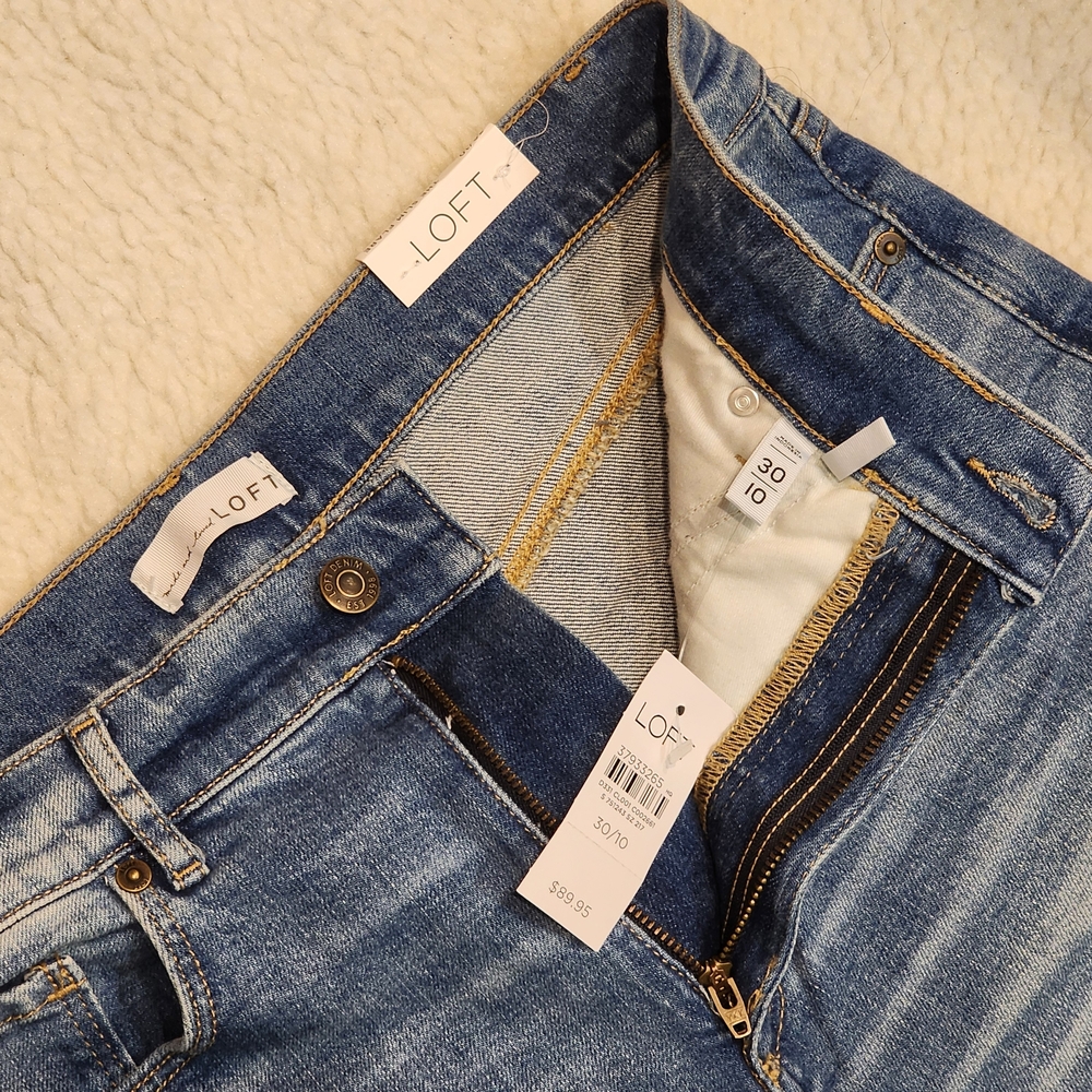 Loft The Slim Flare High Rise Jeans - Picture 2 of 9